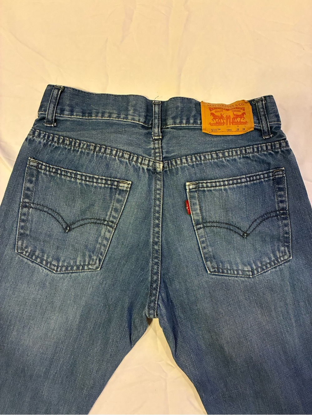 Levi's kids Blue Denim Jeans - Classic Back Pocket Style